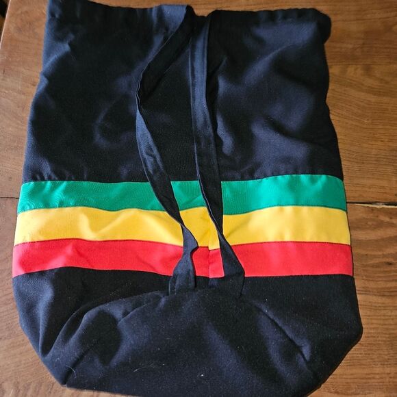 Yeah Mon Jamaica Irie Rasta Backpack Pull-Cord Bag Unisex *Read* - Picture 3 of 7